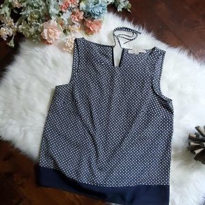 Loft geometric sleeveless top
